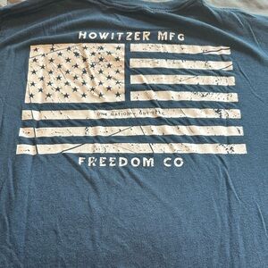 Howitzer Vintage Distressed Flag Shirt